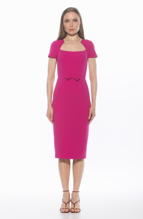 Alexia Admor Alma Sheath Midi Dress In Pink