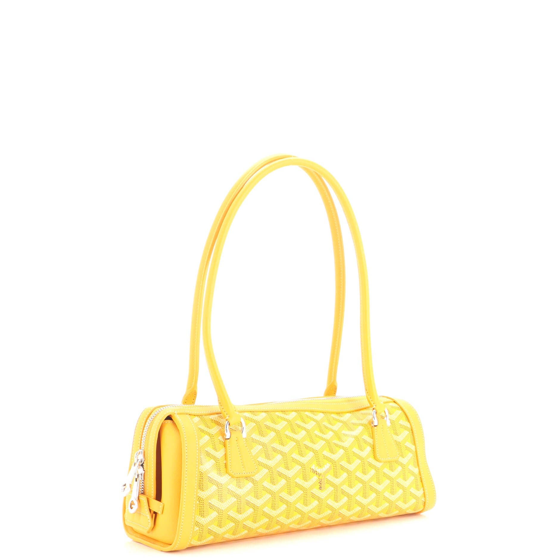 Bonbonniere Bag Coated Canvas, Alternate, color, Yellow