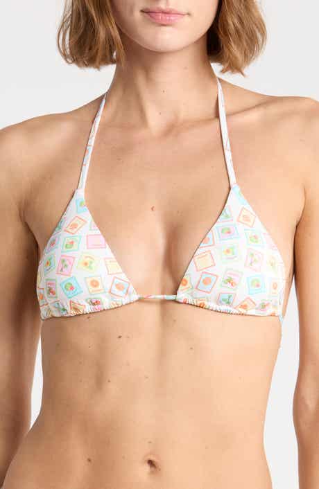 Palm Triangle Bikini Top