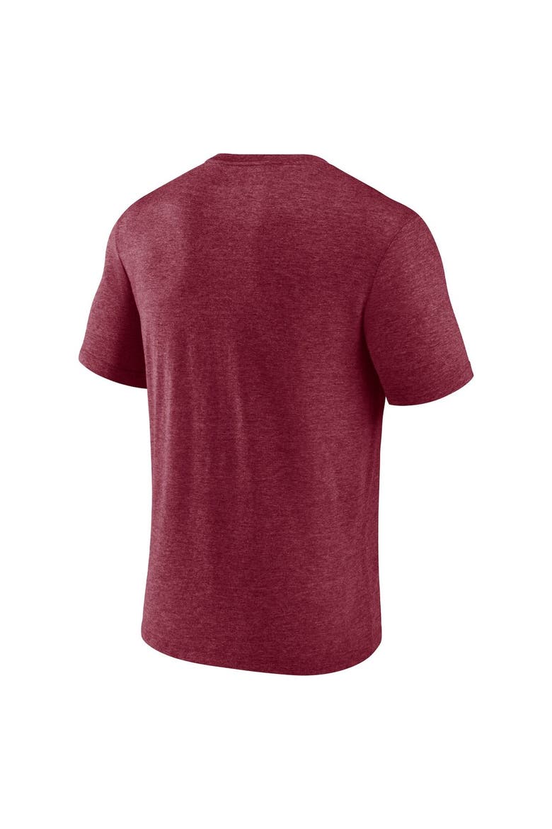 Men's Fanatics Branded Heathered Burgundy Washington Commanders Sporting Chance Tri-Blend T-Shirt, Alternate, color, Burgundy