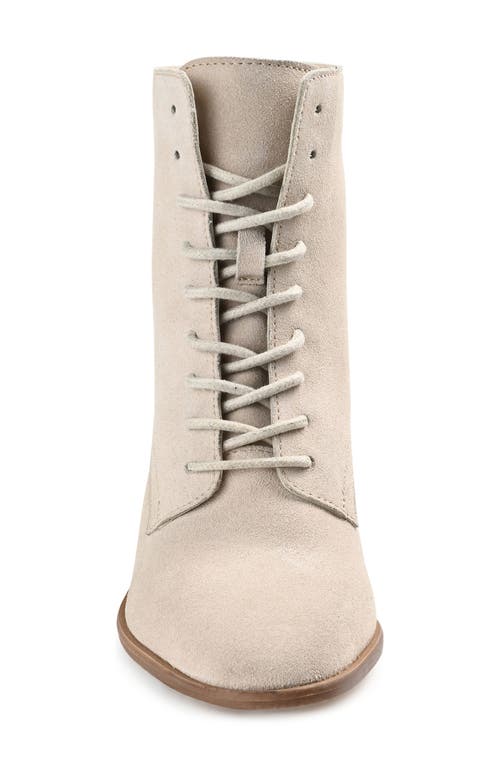 Journee Collection Journee Signature Edda Lace-up Bootie In Sand