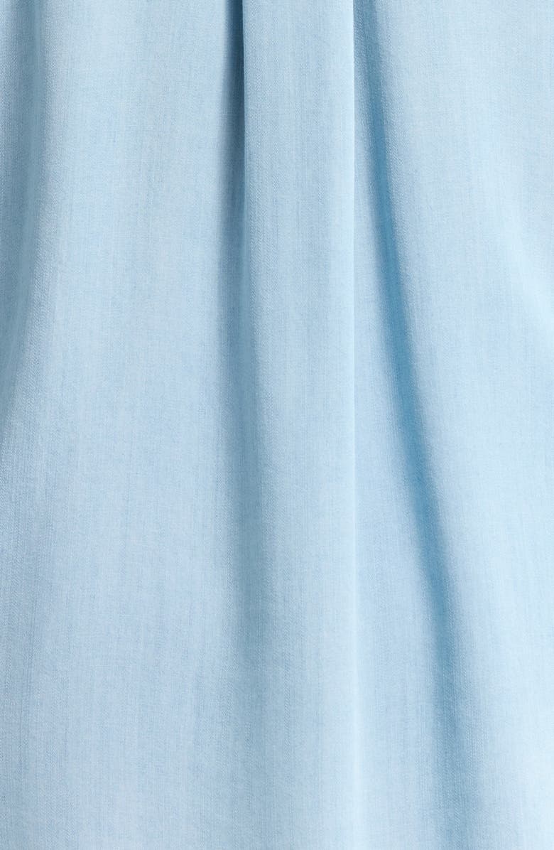 Liverpool Los Angeles Chambray Snap-Up Shirt, Alternate, color, Malibu Light