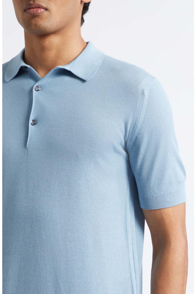 Roth Solid Sweater Polo, Alternate, color, COVE BLUE