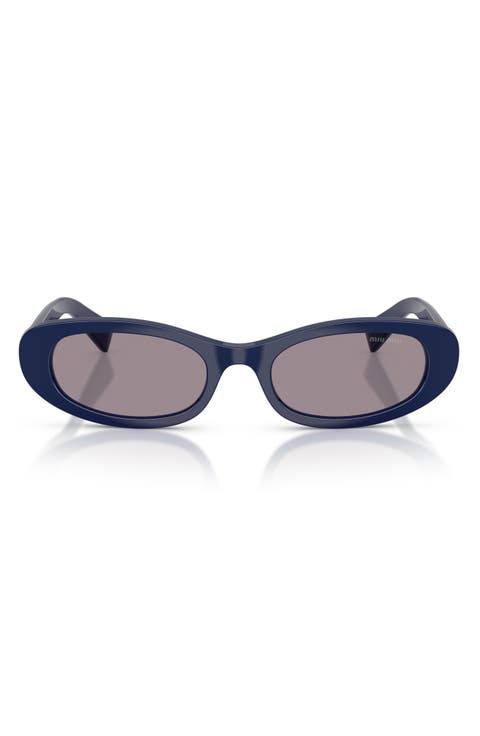 54mm Oval Sunglasses