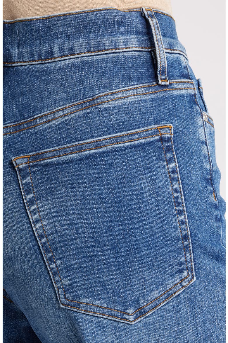 Le Palazzo Crop Wide Leg Jeans, Alternate, color, MERMAID