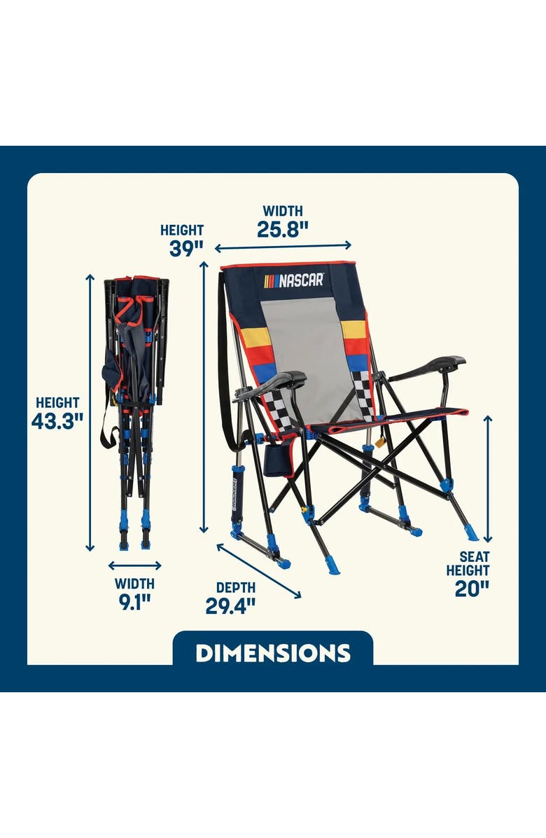 GCI RoadTrip Rocker - NASCAR For Him, Alternate, color, Nascar For Him