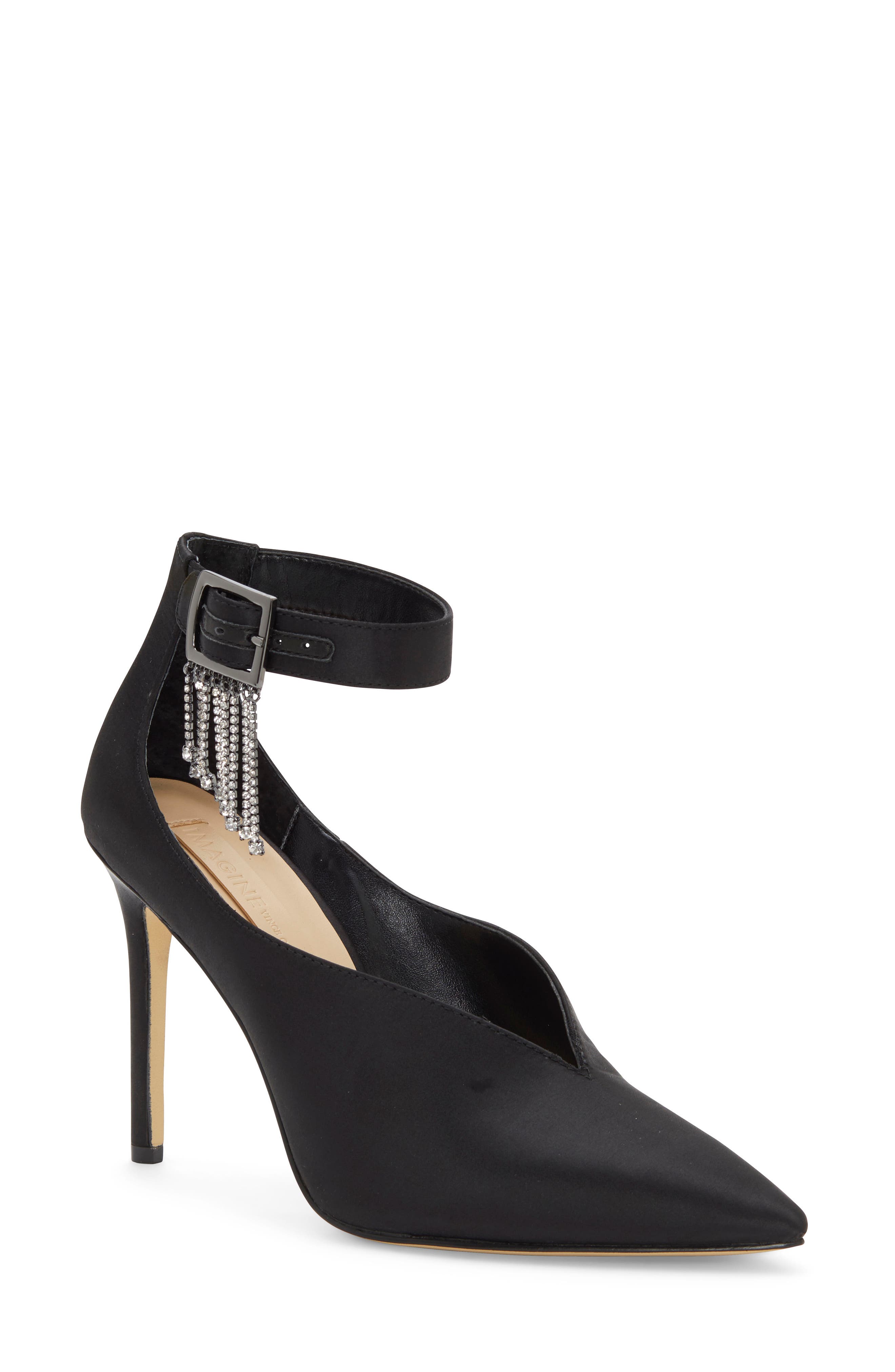 Imagine by Vince Camuto Greer Crystal Chain Pointed Toe Pump, Main, color, 