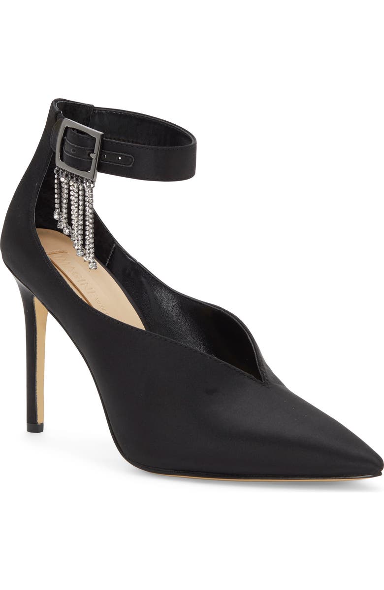 Imagine by Vince Camuto Greer Crystal Chain Pointed Toe Pump, Main, color,