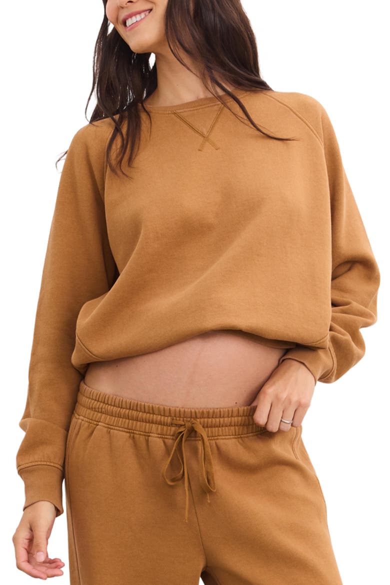The Romy Pullover Classic Sweatshirt, Alternate, color, Rubber