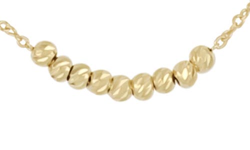 Bony Levy 14k Gold Beaded Station Chain Necklace In Gold