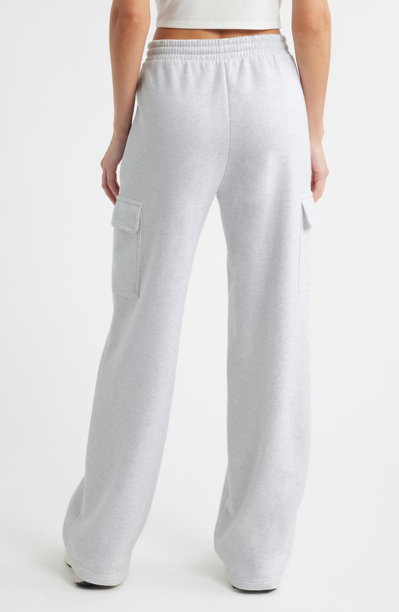 BP. Baggy Wide Leg Cargo Sweatpants, Alternate, color, Grey Fog Heather