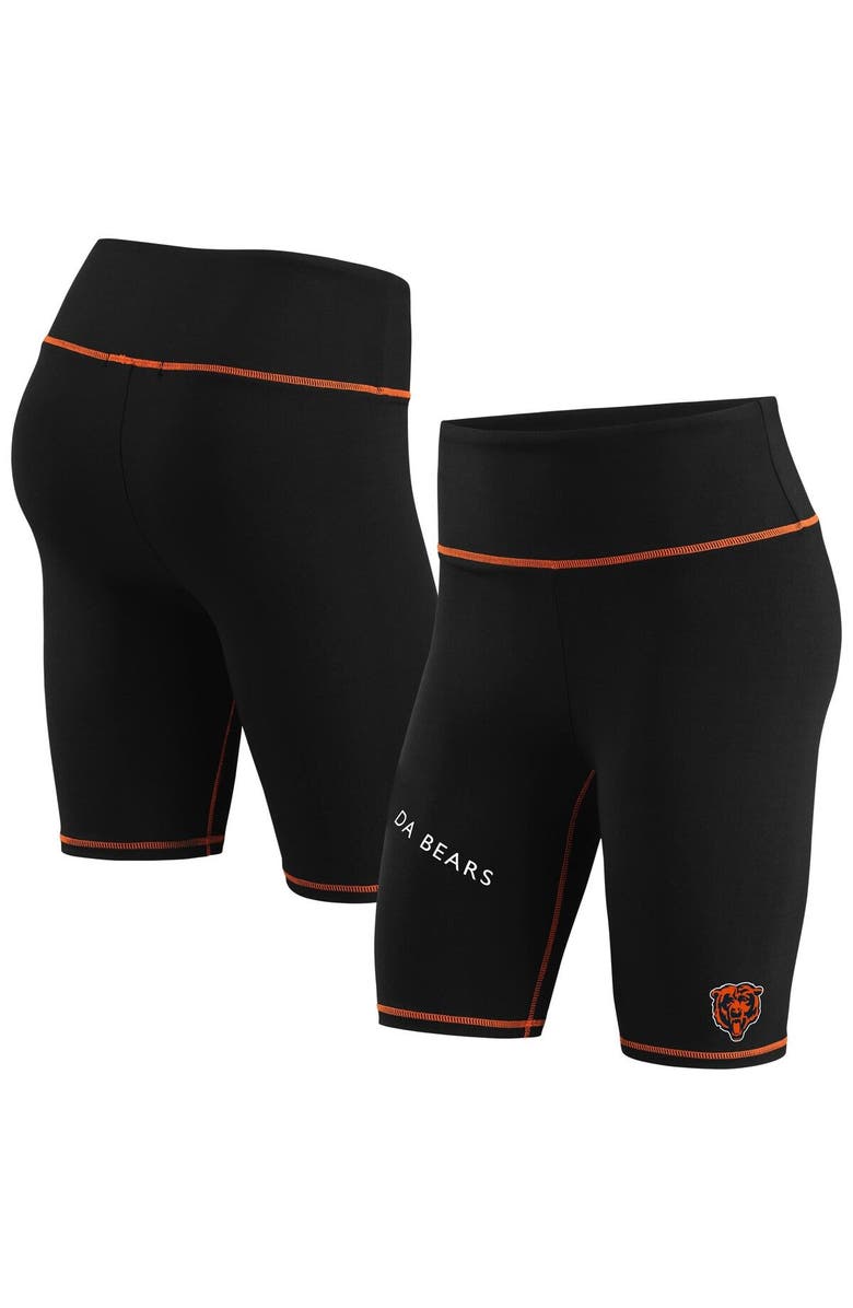 WEAR by Erin Andrews Women's WEAR by Erin Andrews Black Chicago Bears Bike Shorts, Main, color, 