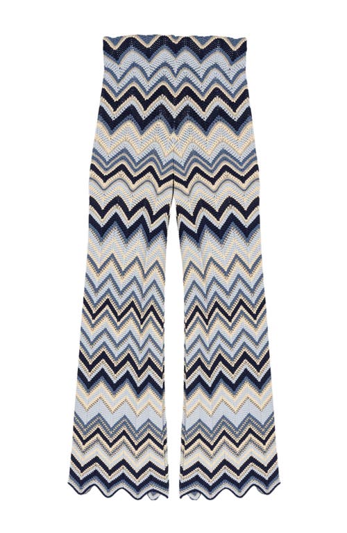 Maje Crochet Trousers In Multi
