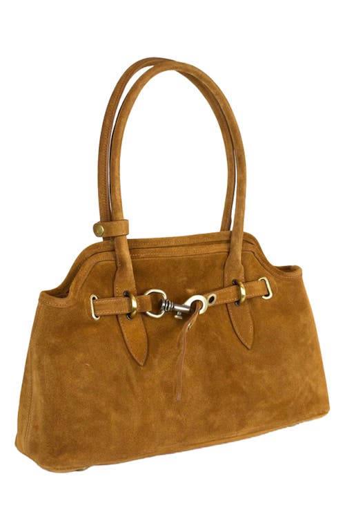 Persaman New York Heather Shoulder Bag In Brown