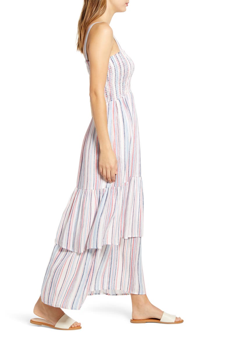 GIBSONLOOK Gibson x The Motherchic Laguna Smocked Maxi Sundress, Alternate, color, 