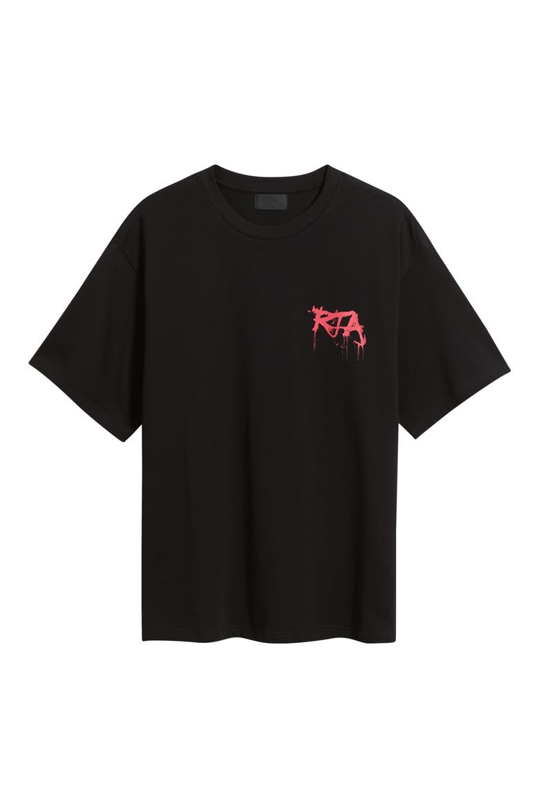 Colin Graffiti Oversize Graphic T-Shirt, Alternate, color, BLACK GRAFFITI PINK