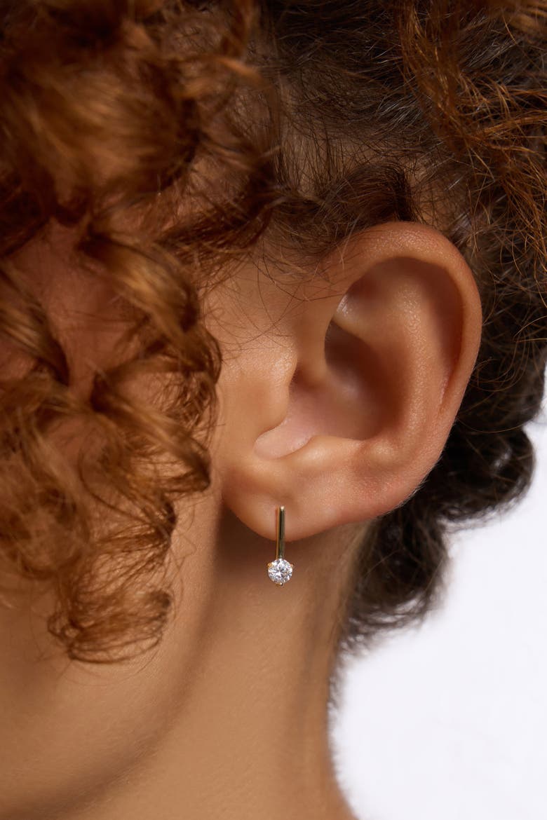 Mini Jet Set Earrings, Alternate, color, Gold