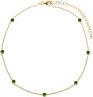 BY ADINA EDEN Emerald Green Diamond By The Yard Choker