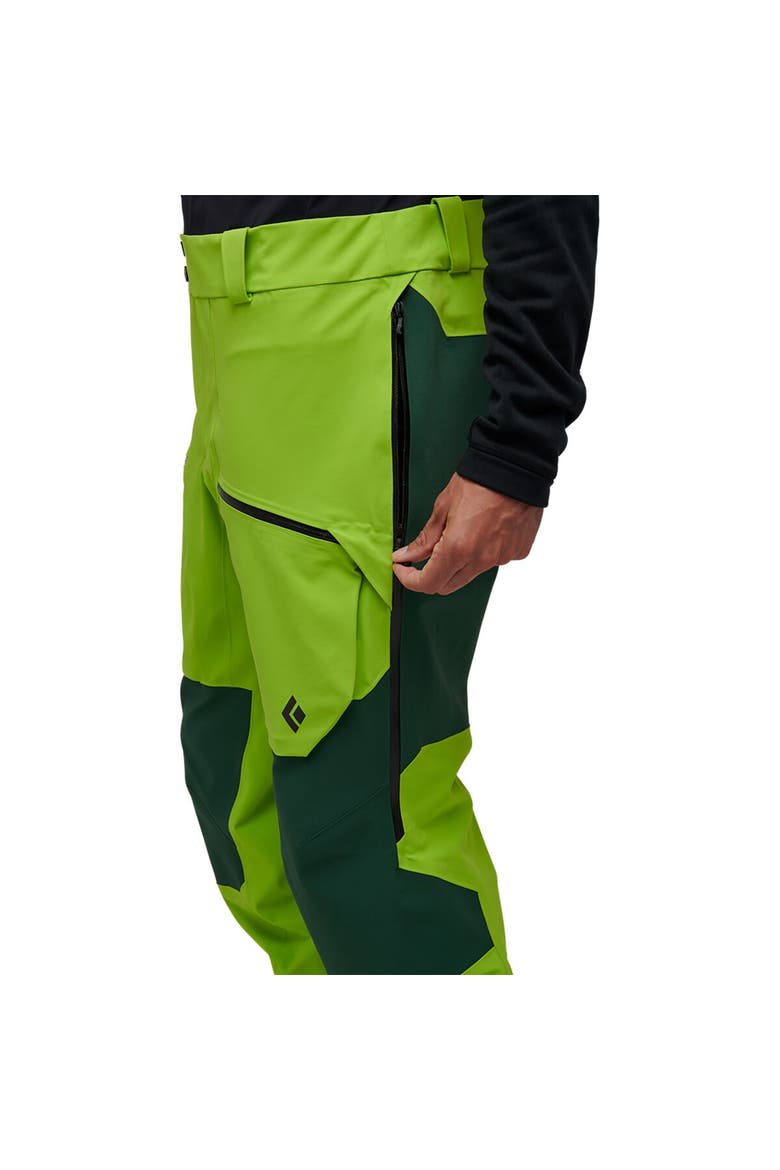 Recon Pro Stretch Bib Pant - Men's, Alternate, color, Lime Green/Mountain Forest