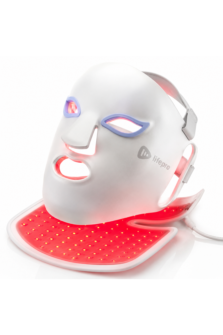 Silicone LED Face Mask Redlight therapy with RBG light Portable LED mask, Main, color, Pro White