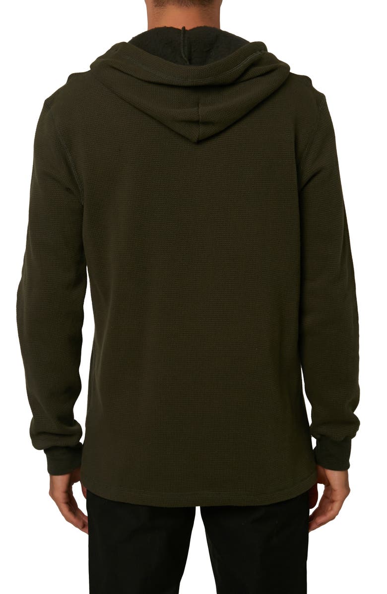 O'Neill Olympia Thermal Henley Pullover Hoodie, Alternate, color,