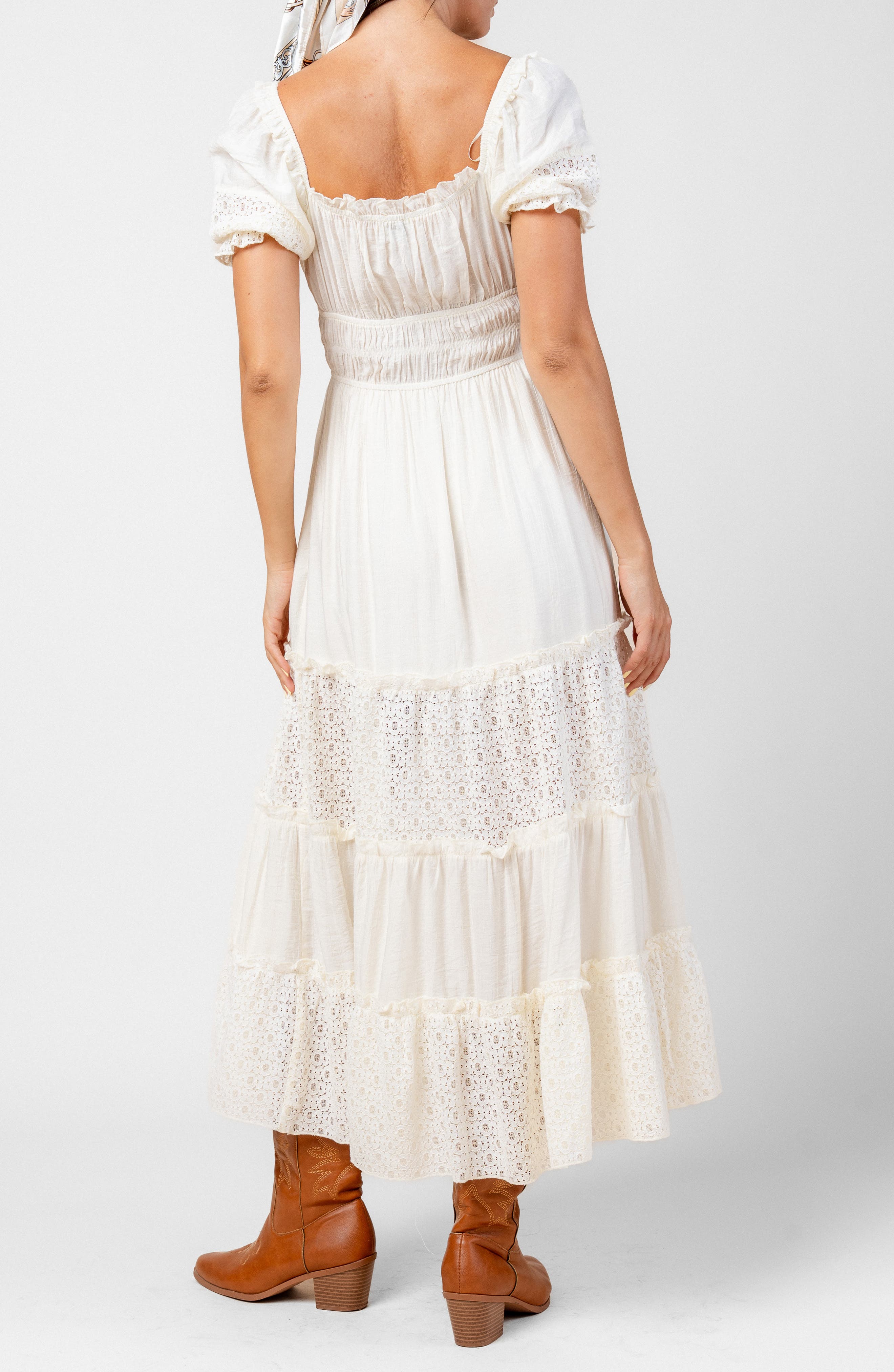 Mixed Gauze Maxi Dress - image 2