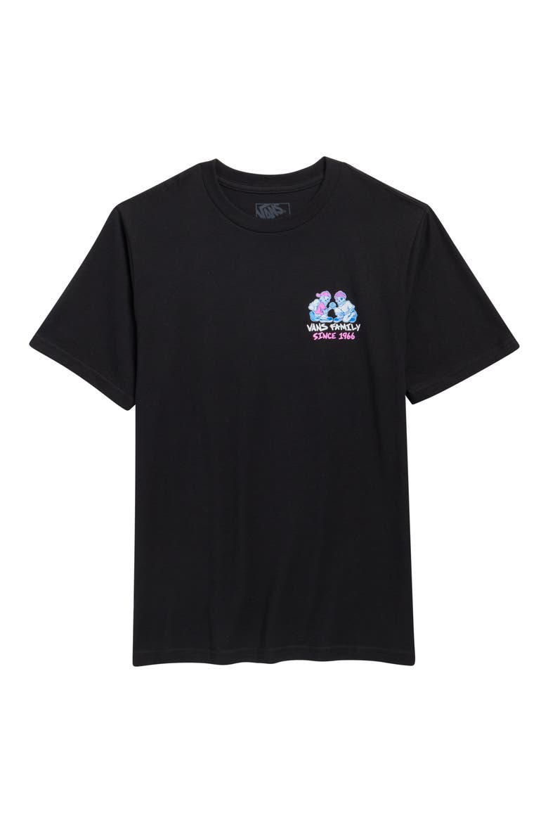 Kids' Checker Bros Graphic T-Shirt, Main, color, BLACK