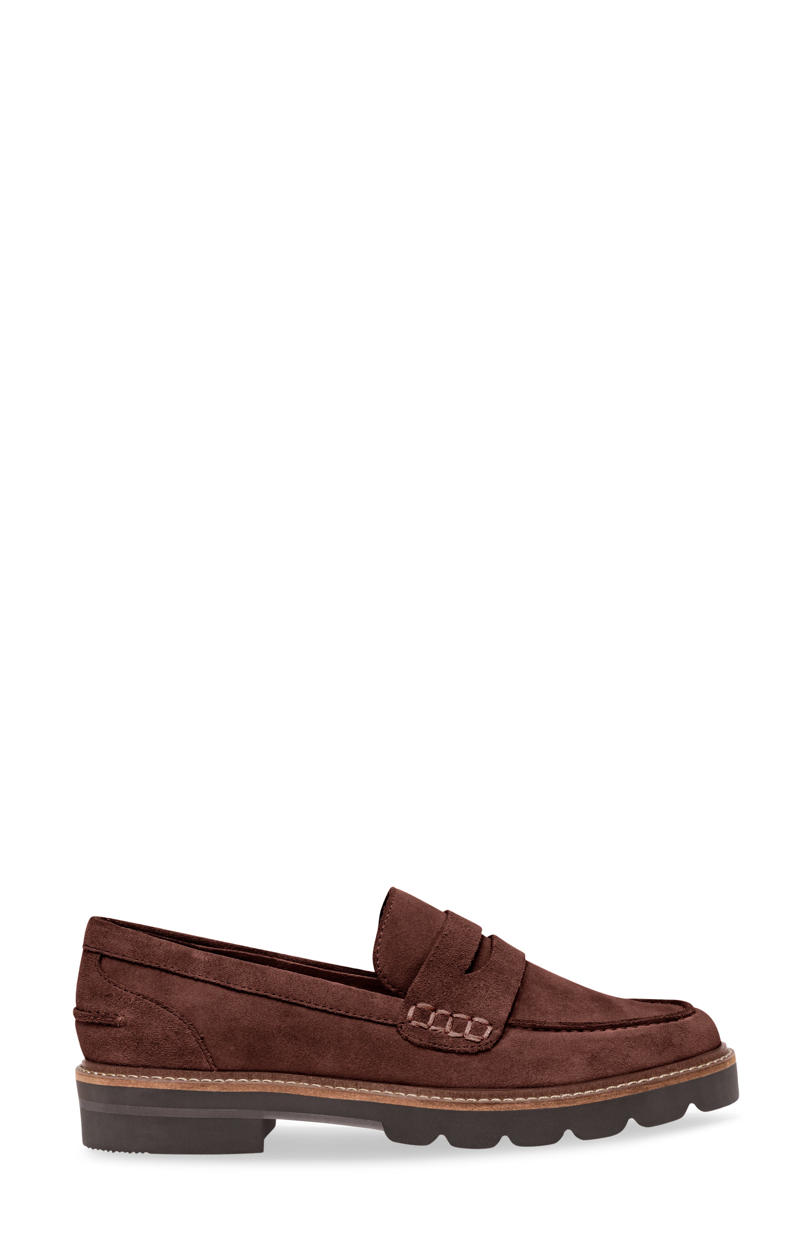 Emmylou Penny Loafer, Alternate, color, DK BROWN