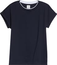 Eleventy Layered Crewneck T-Shirt