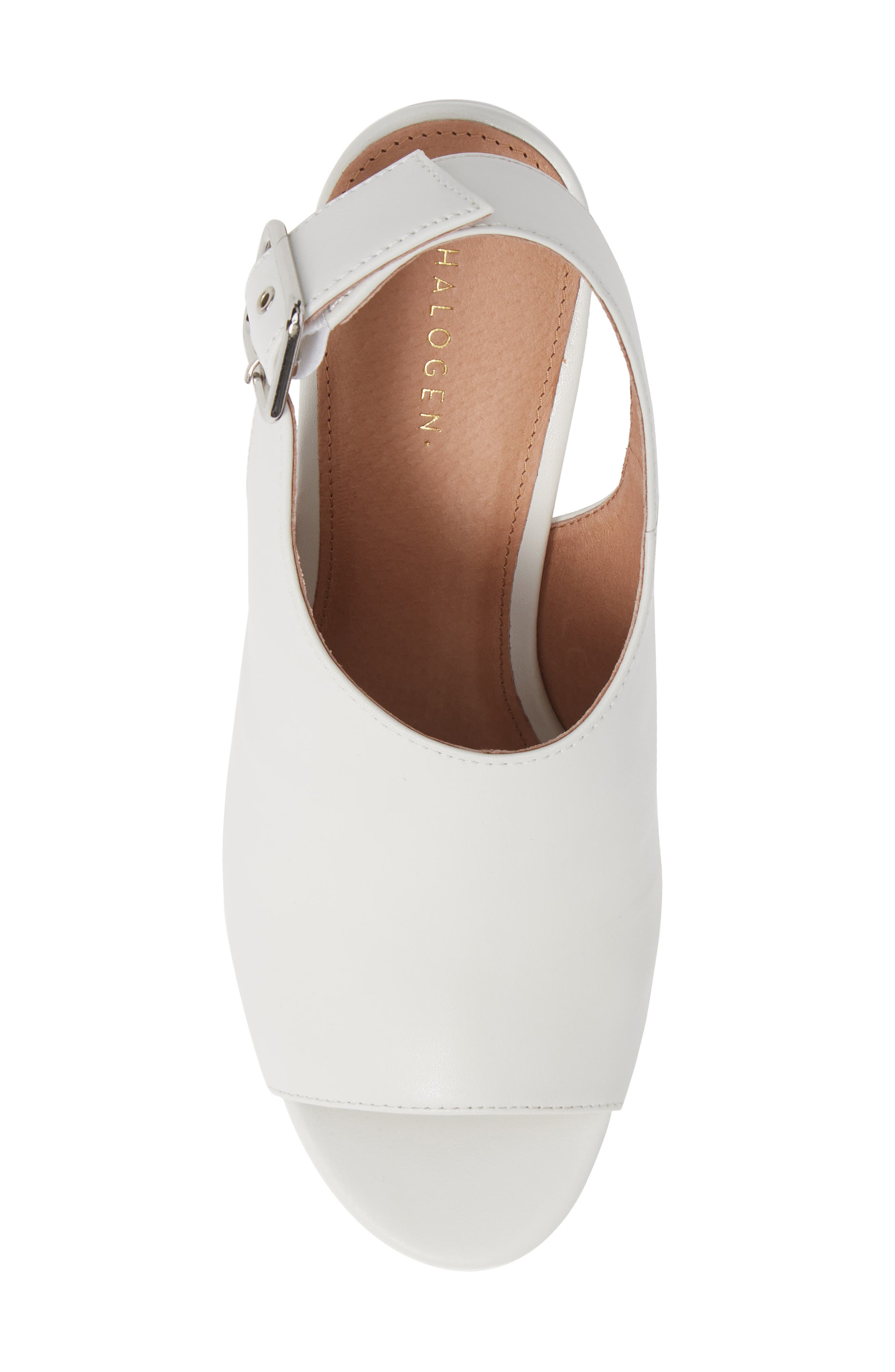 Dina Slide Sandal, Alternate, color, WHITE LEATHER