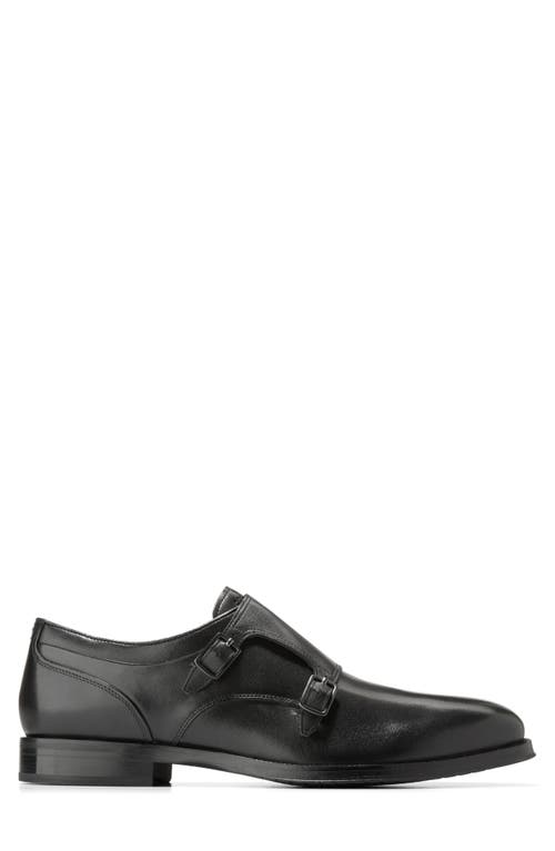 Cole Haan Carnegie Monk Strap Loafer In Black/black