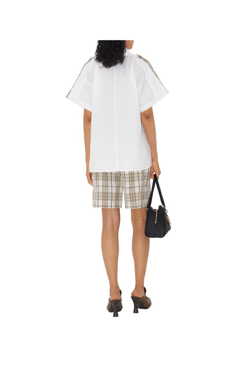 Burberry Regular Fit Cotton Shirt, Alternate, color, Optic White