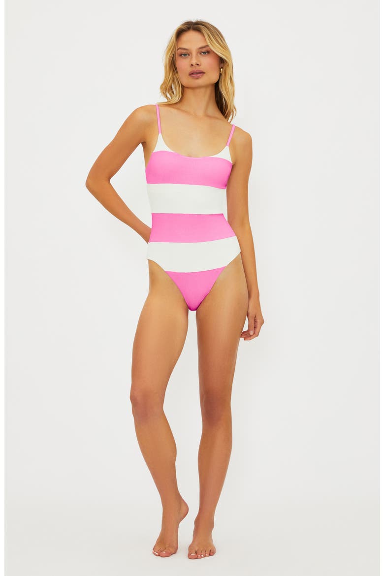 Calista One-Piece Swimsuit, Alternate, color, PRISM PINK
