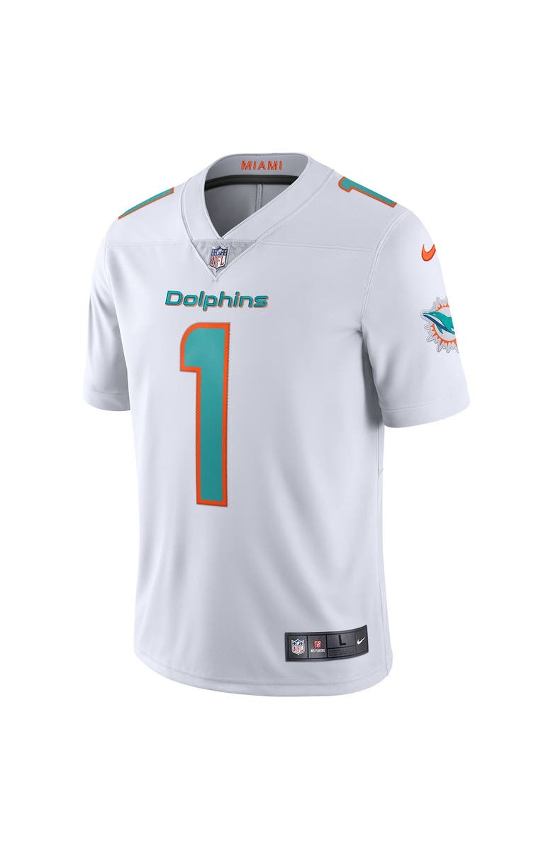Nike Men's Nike Tua Tagovailoa White Miami Dolphins Vapor Limited Jersey, Alternate, color, 