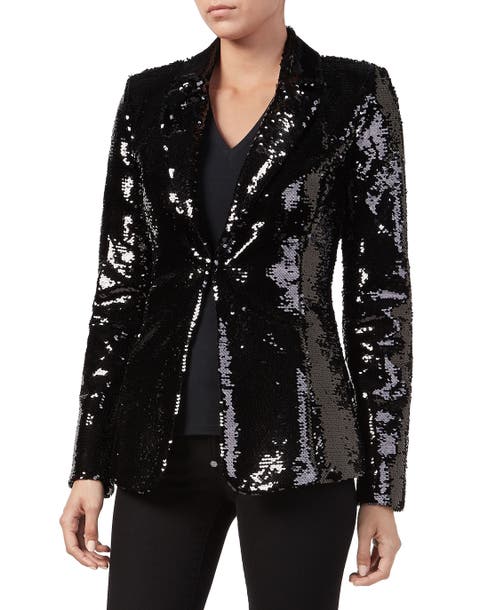 Multicolor Sequin Blazer Women