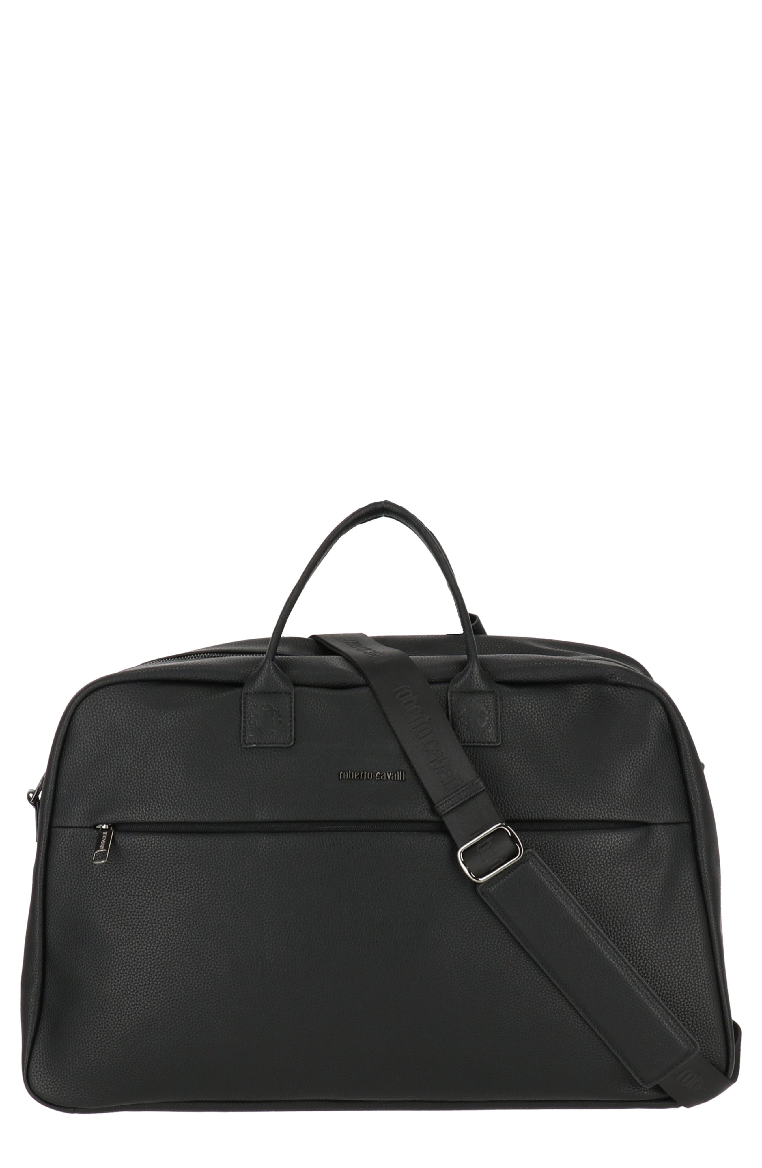 Roberto Cavalli Pebble Duffle Bag, Main, color, 