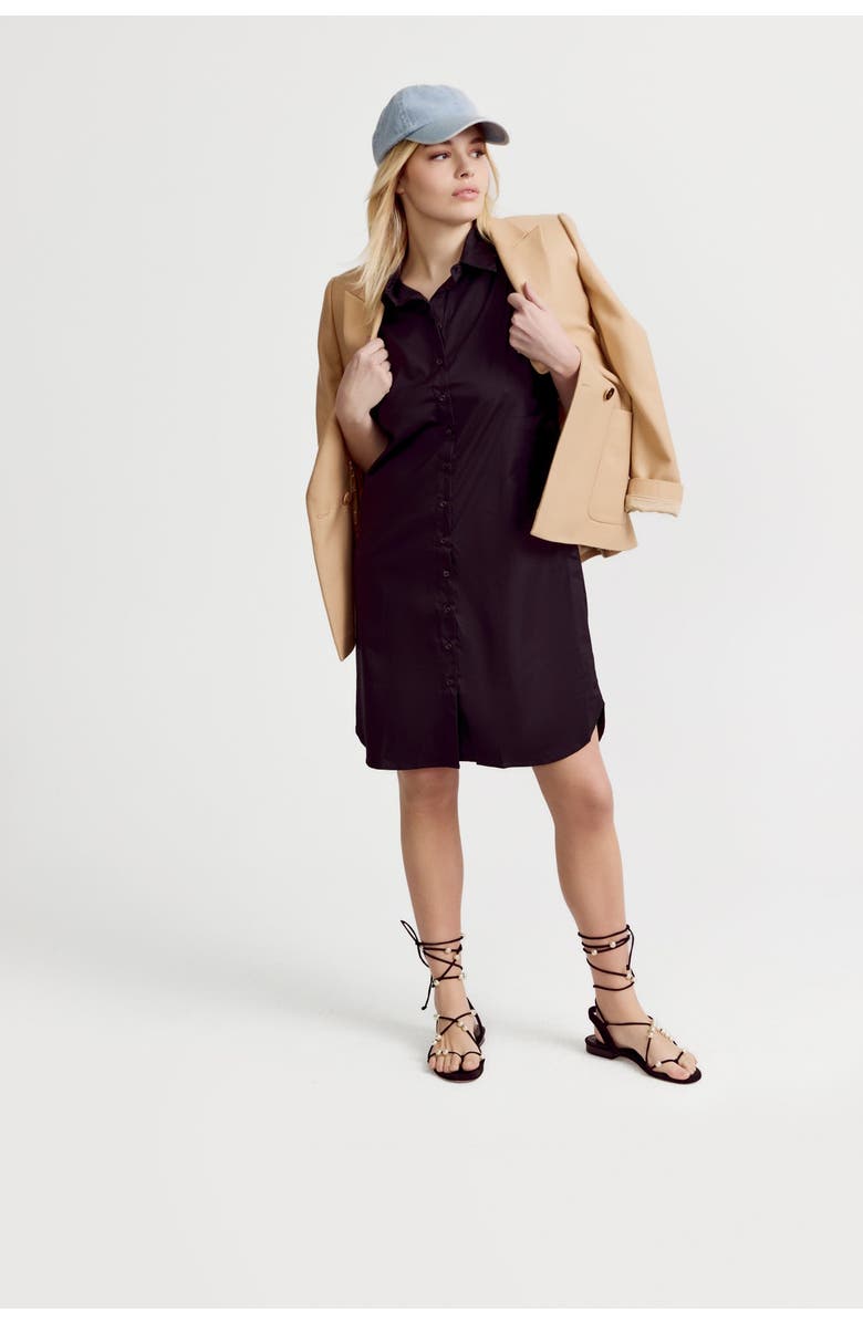 The Shirt The Sleeveless Shirt Dress, Alternate, color, Black