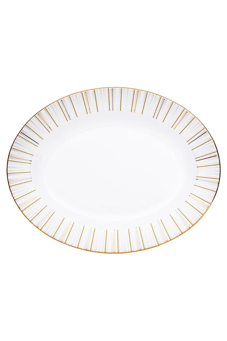 Luminous 14 Inch Oval Platter, Main, color, White