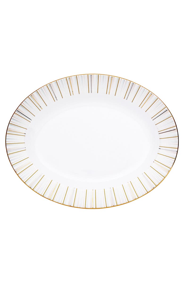 Prouna Luminous 14 Inch Oval Platter, Main, color, White