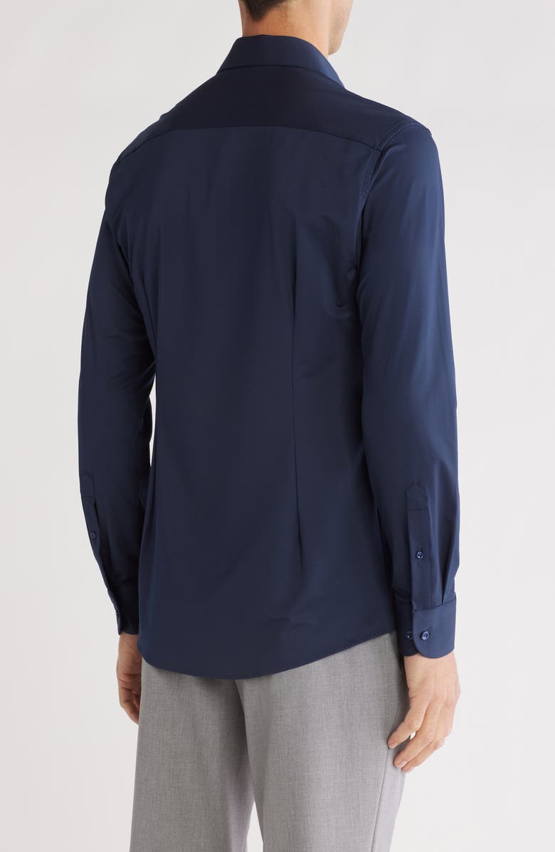 Eton Slim Fit 4-Way Stretch Cotton Dress Shirt, Alternate, color,