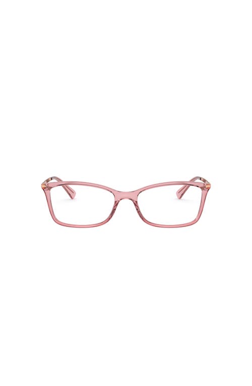 Vogue Eyewear 54mm Rectangle Optical Glasses In Pink