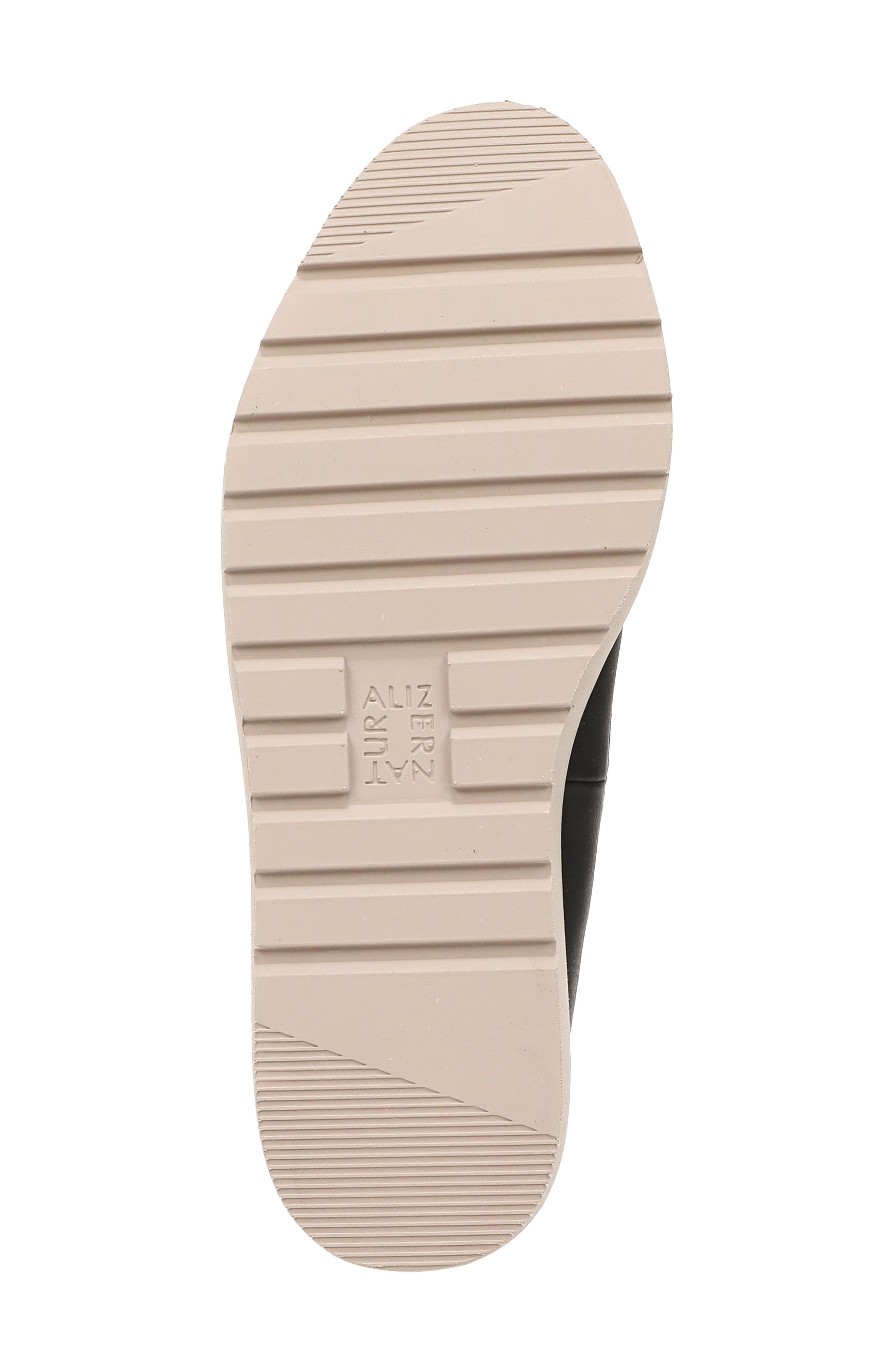 Naturalizer Elin Perforated Loafer Sneaker, Alternate, color, Black Perforated Faux Leather