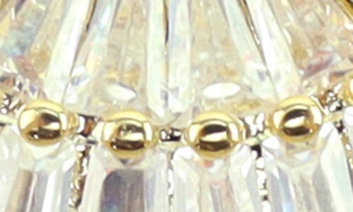 Panacea Mother-of-pearl & Cubic Zirconia Fan Drop Earrings