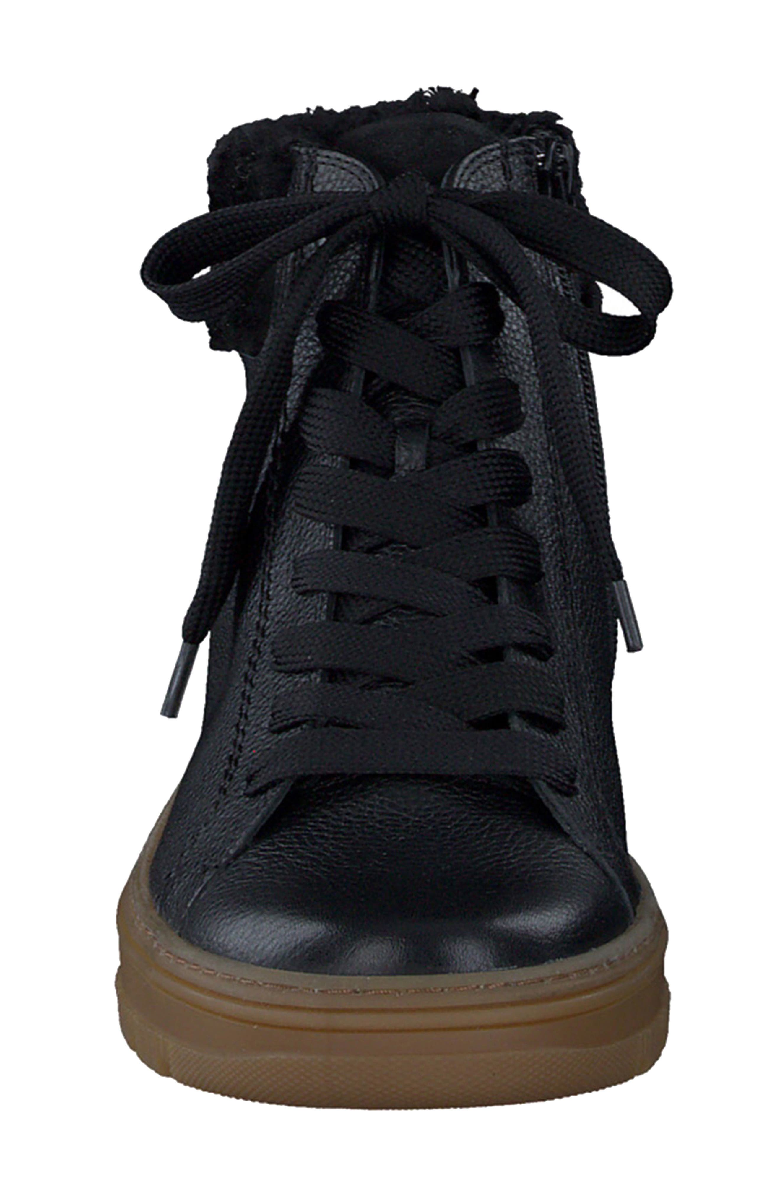 Paul Green Cambria High Top Sneaker, Alternate, color, Black Leather