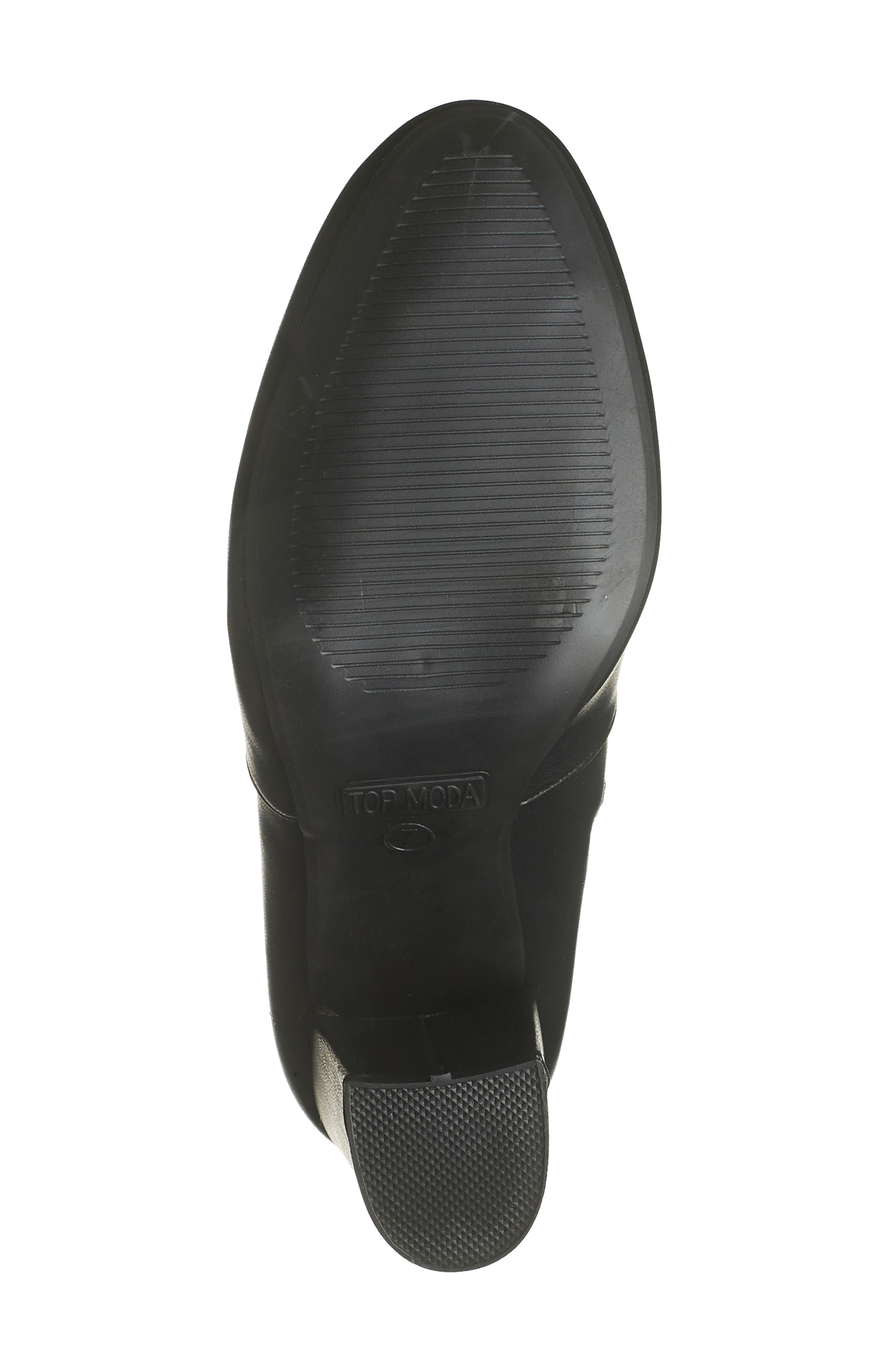 TOP MODA Snakeskin Embossed Ankle Boot, Alternate, color, 