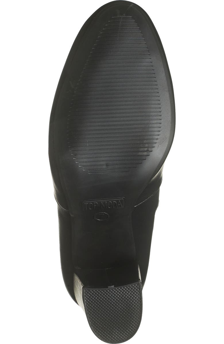 TOP MODA Snakeskin Embossed Ankle Boot, Alternate, color,