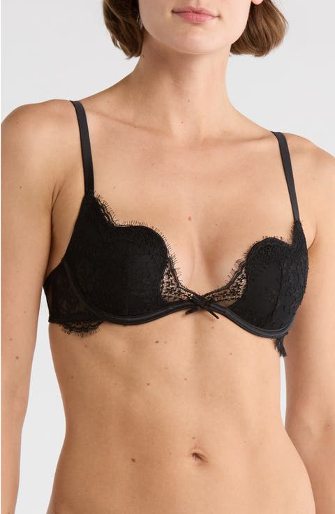 Frankie Underwire Lace Plunge Demi Bra