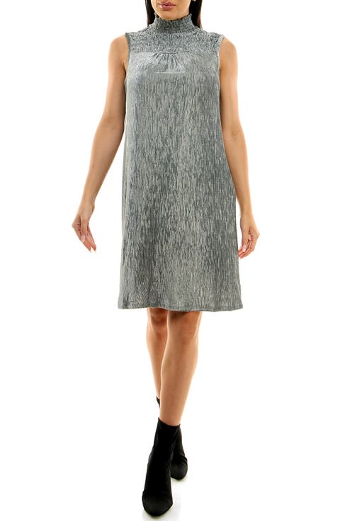 Smocked Crinkled Dress