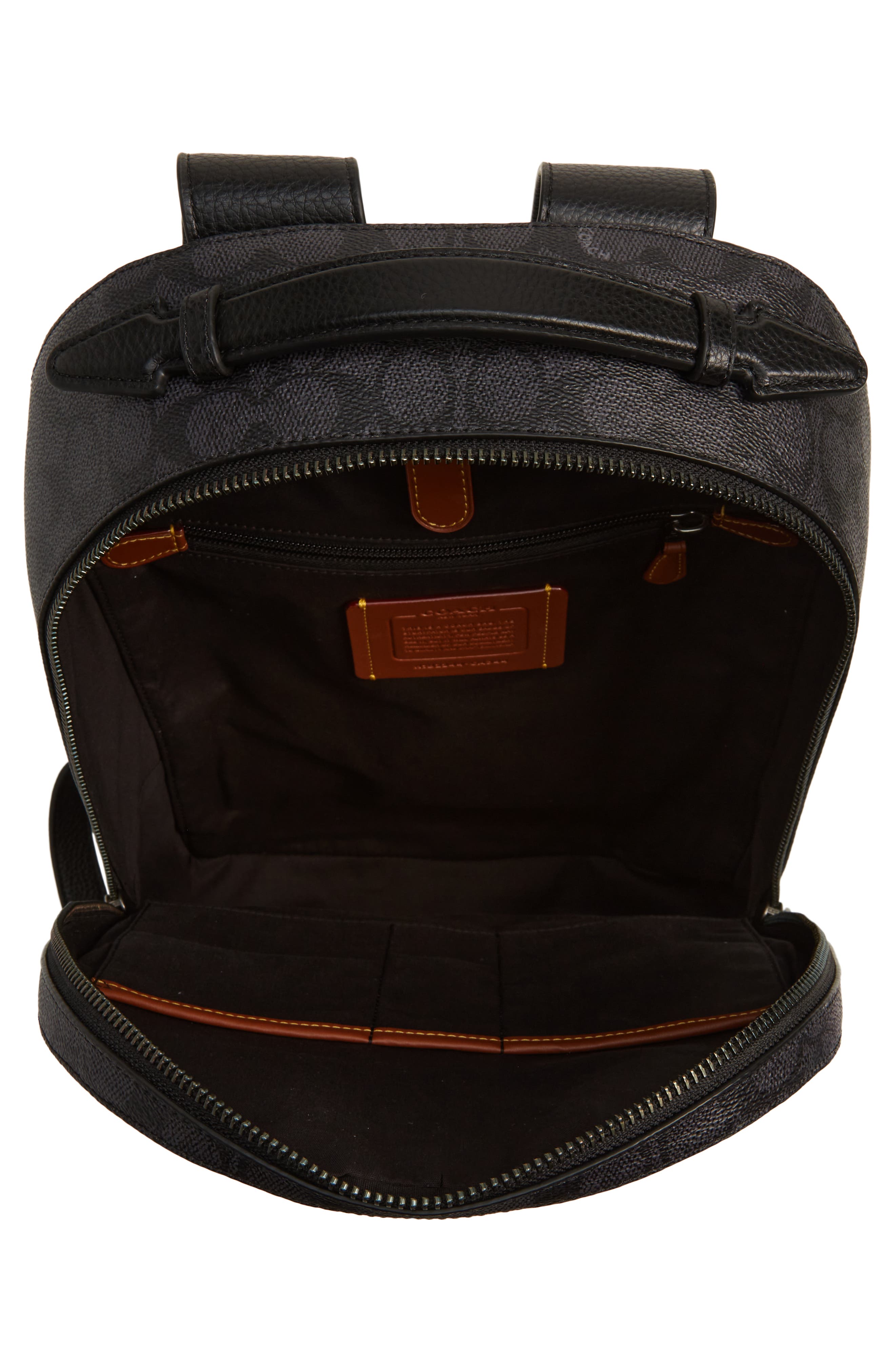 COACH Metropolitan Pebbled Leather Backpack, Alternate, color, 