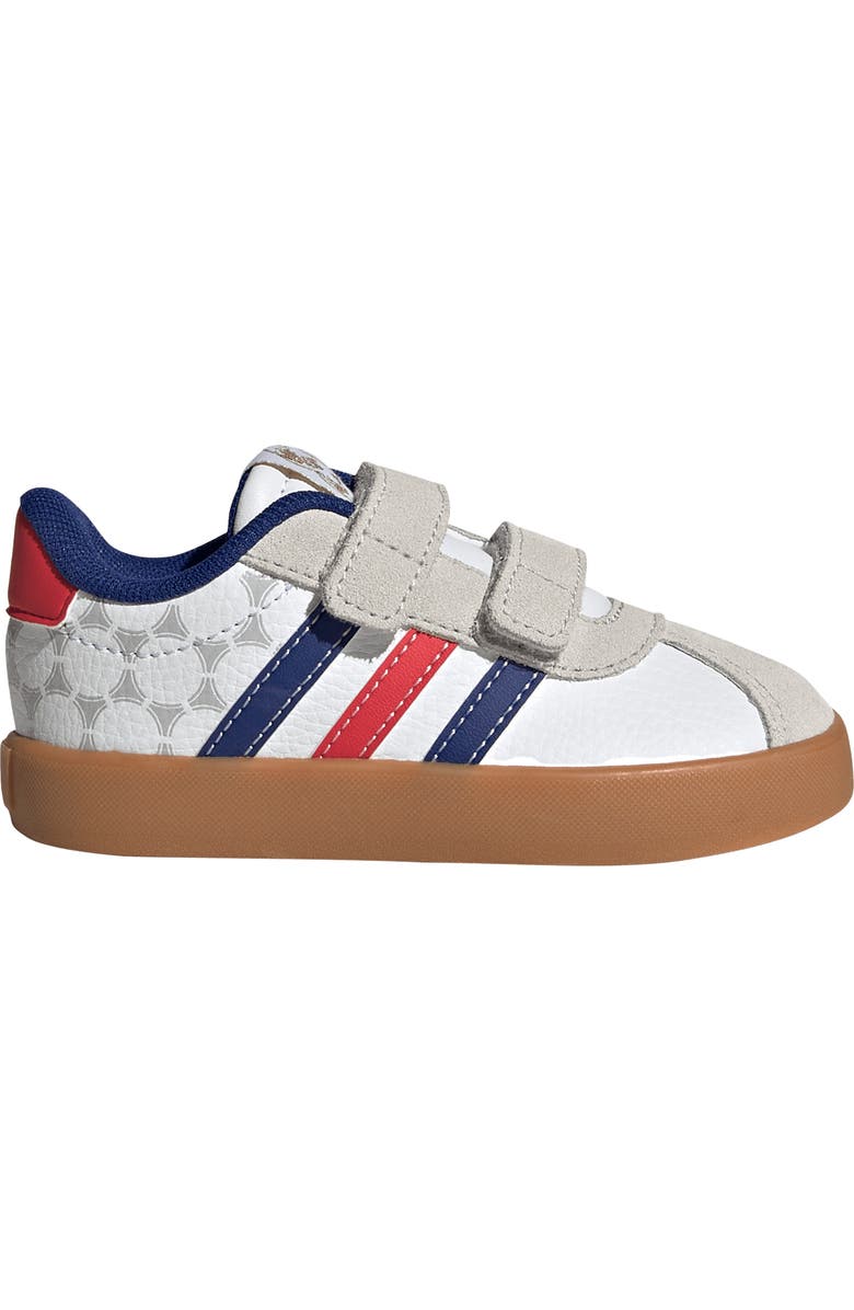 adidas Kids' VL Court 3.0 Sneaker, Alternate, color, White/ Pure Ruby/ Ink